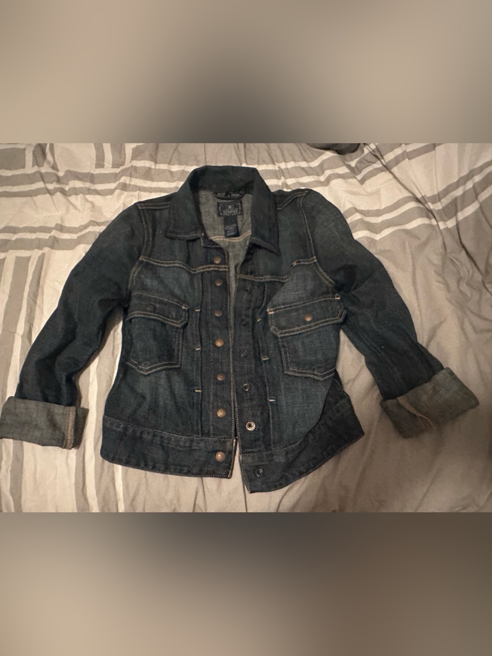 Lucky Brand Dungarees America Denim Jacket (Size XS)